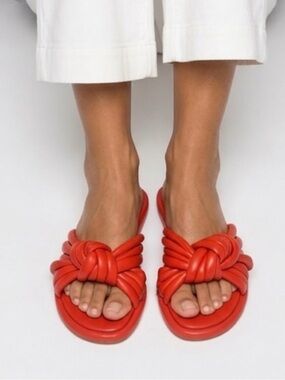 Seychelles Women’s Red Knotted Slide Sandals